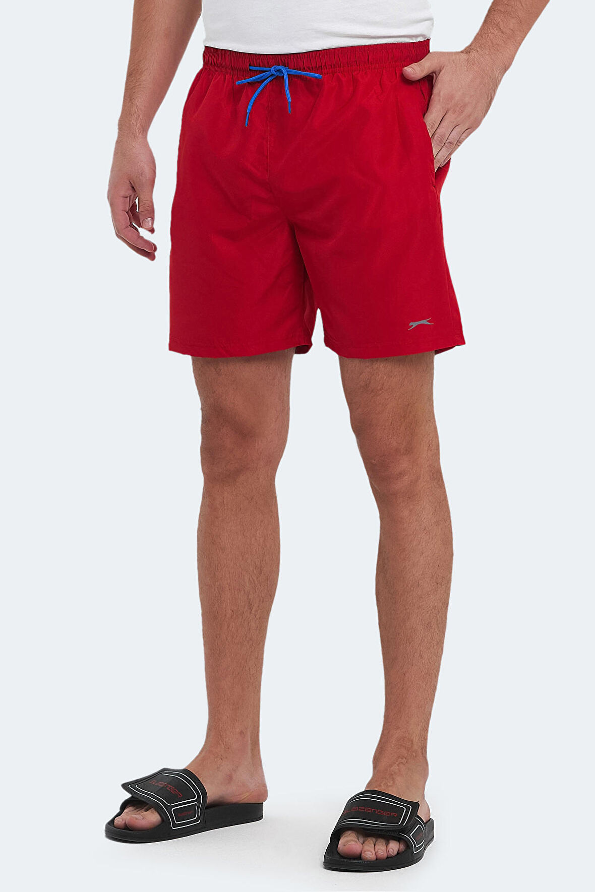 Slazenger RENO Erkek Cepli Deniz Şortu Kırmızı Mayo