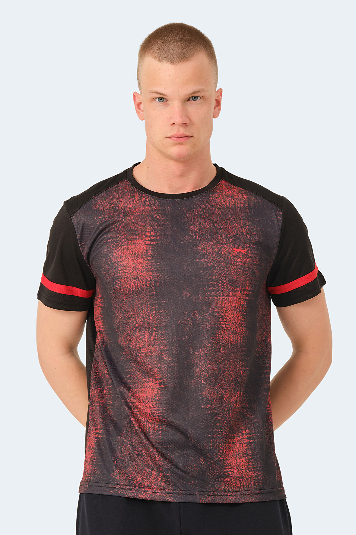 Slazenger REAL IN Erkek  Siyah Tişört
