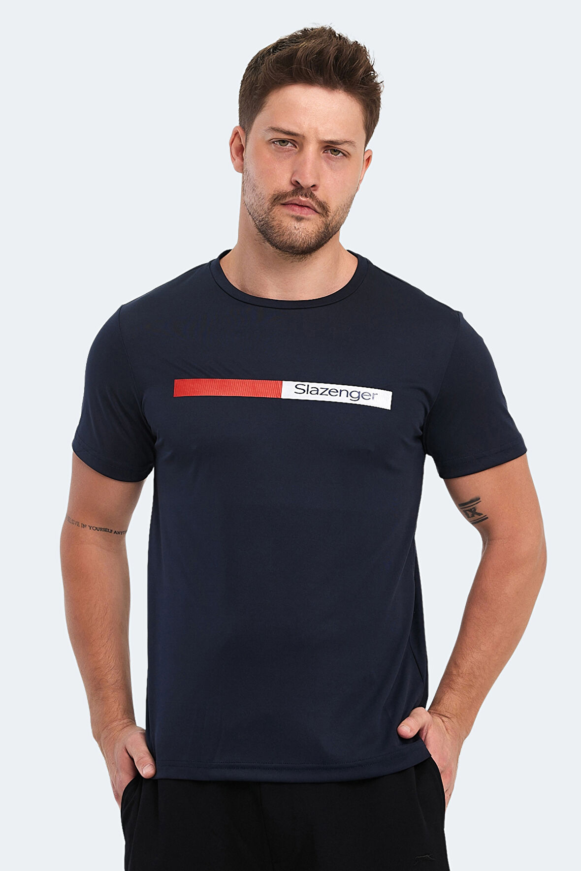 Slazenger NELS IN Erkek  Lacivert Tişört