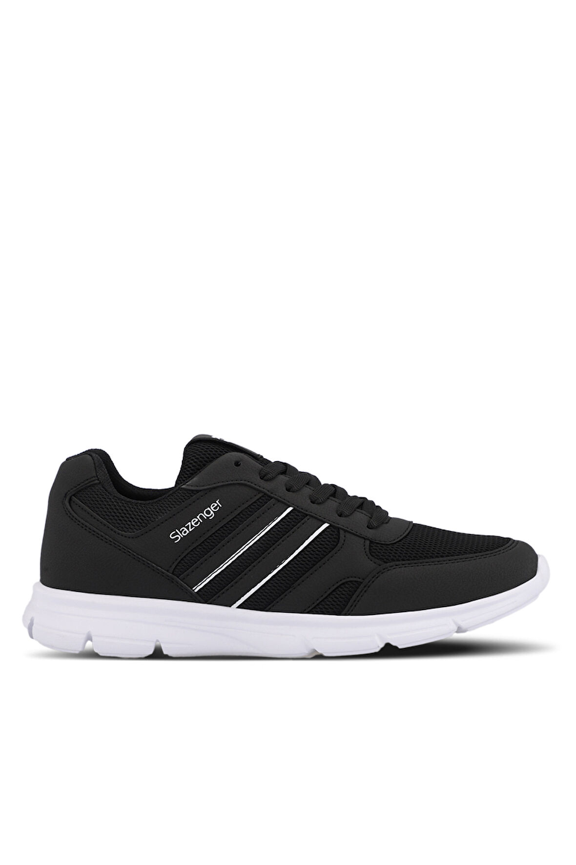 Slazenger EFRAT Büyük Beden Erkek Sneaker Ayakkabı Siyah / Beyaz