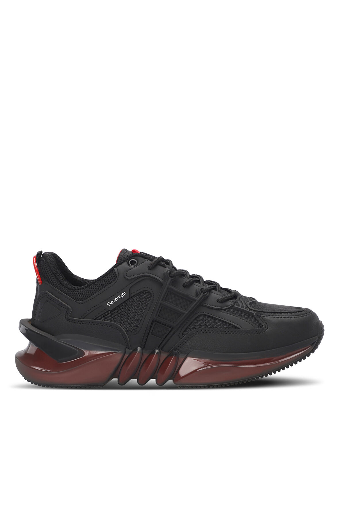 Slazenger ZENITH Erkek Sneaker Ayakkabı Siyah / Kırmızı