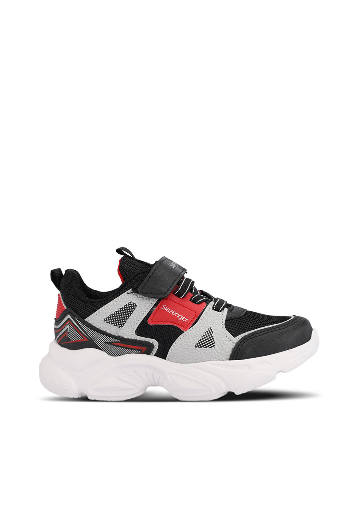 Slazenger NELSON Unisex Çocuk Sneaker Ayakkabı Siyah / Kırmızı