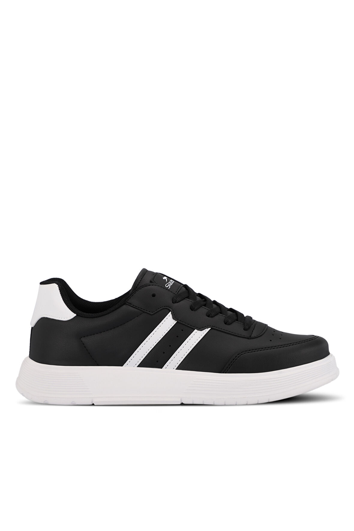 Slazenger ZIPPER I Erkek Sneaker Ayakkabı Siyah / Beyaz