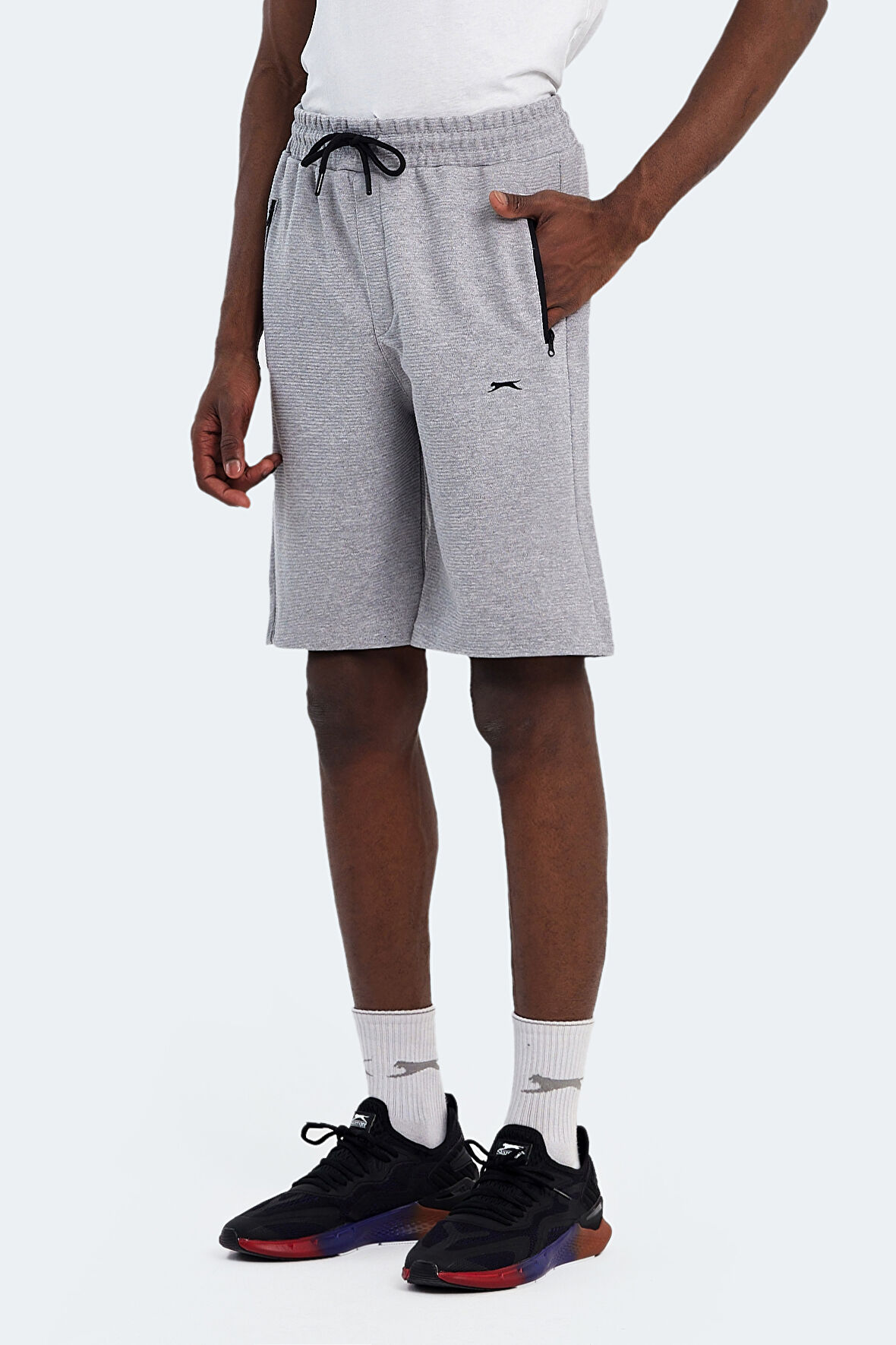 Slazenger KAARLO Erkek Cepli Gri Şort