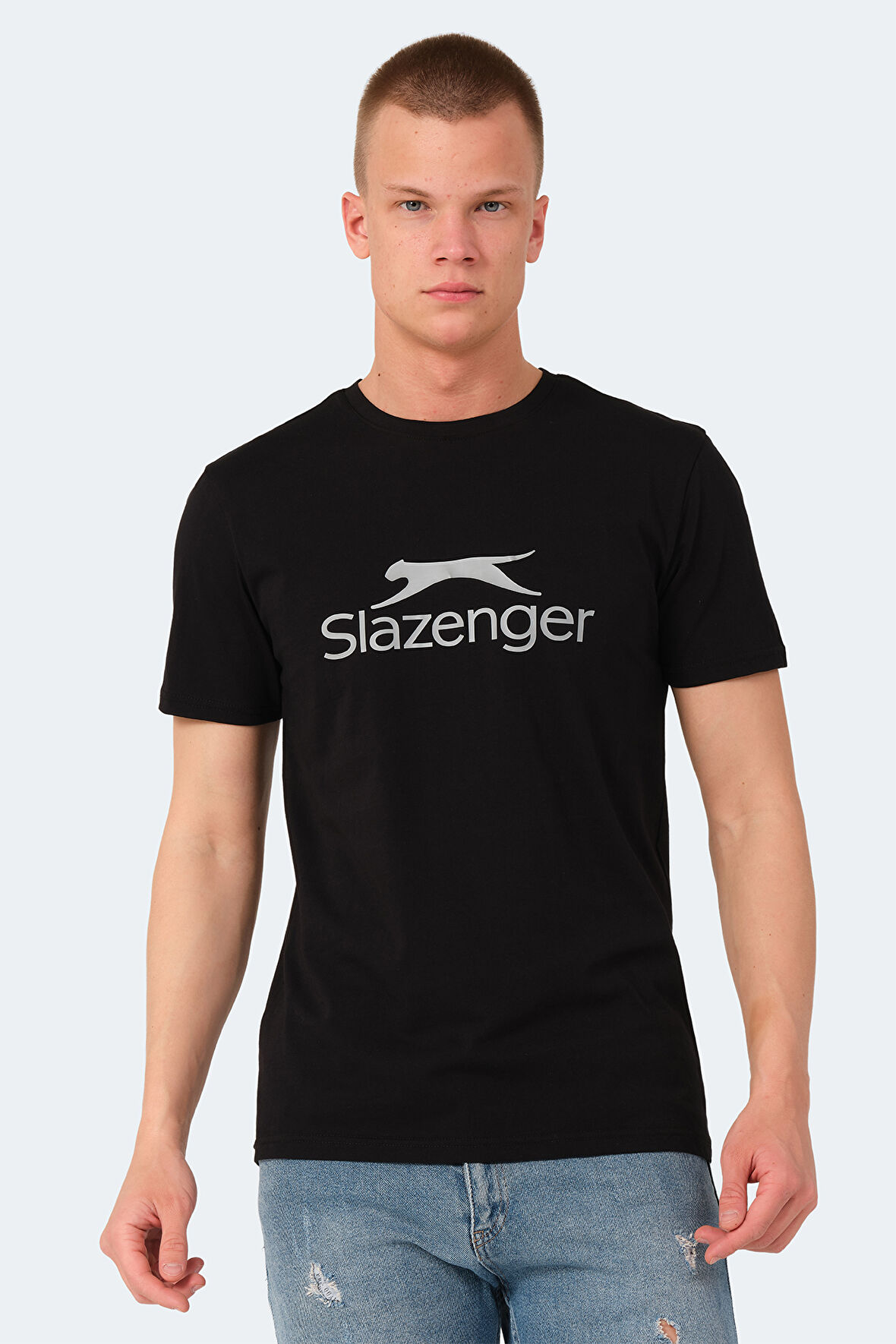 Slazenger VEERA IN Erkek Tişört Siyah