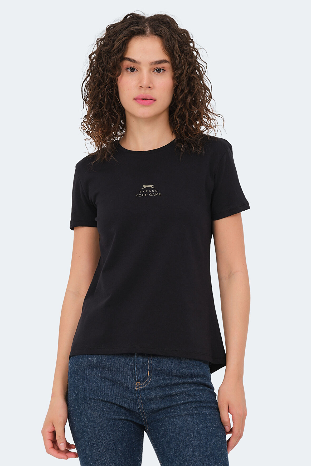 Slazenger VIRAJ Kadın  Siyah Tişört