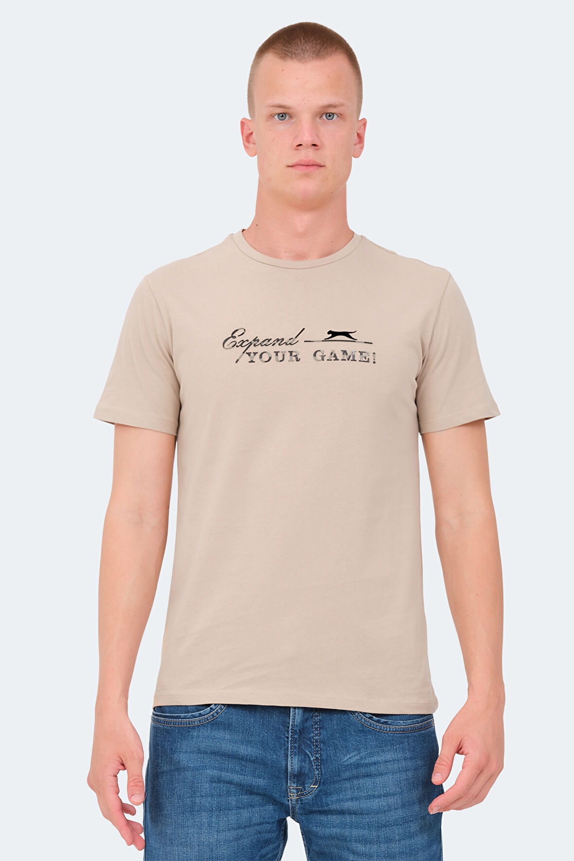 Slazenger VOLKER I Erkek  Bej Tişört