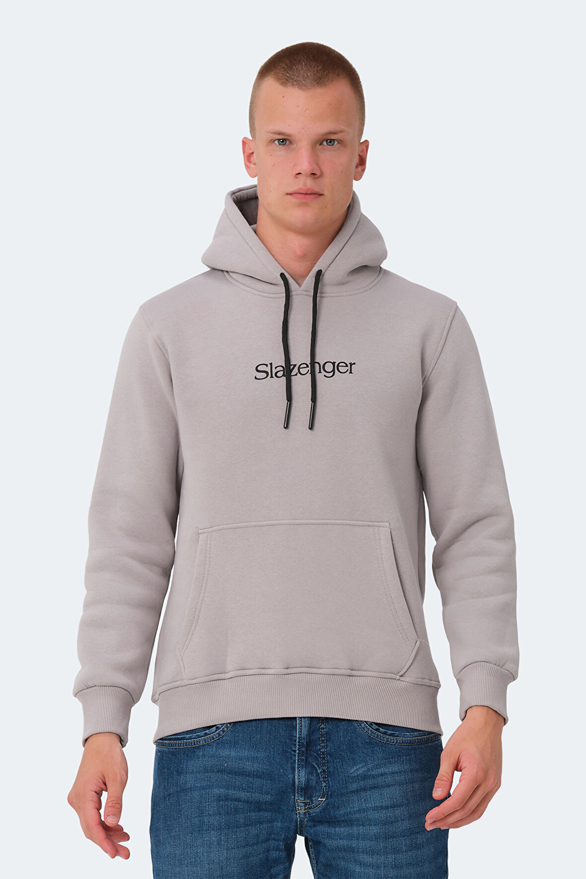 Slazenger OCTAVIA IN Erkek Sweatshirt Taş Gri