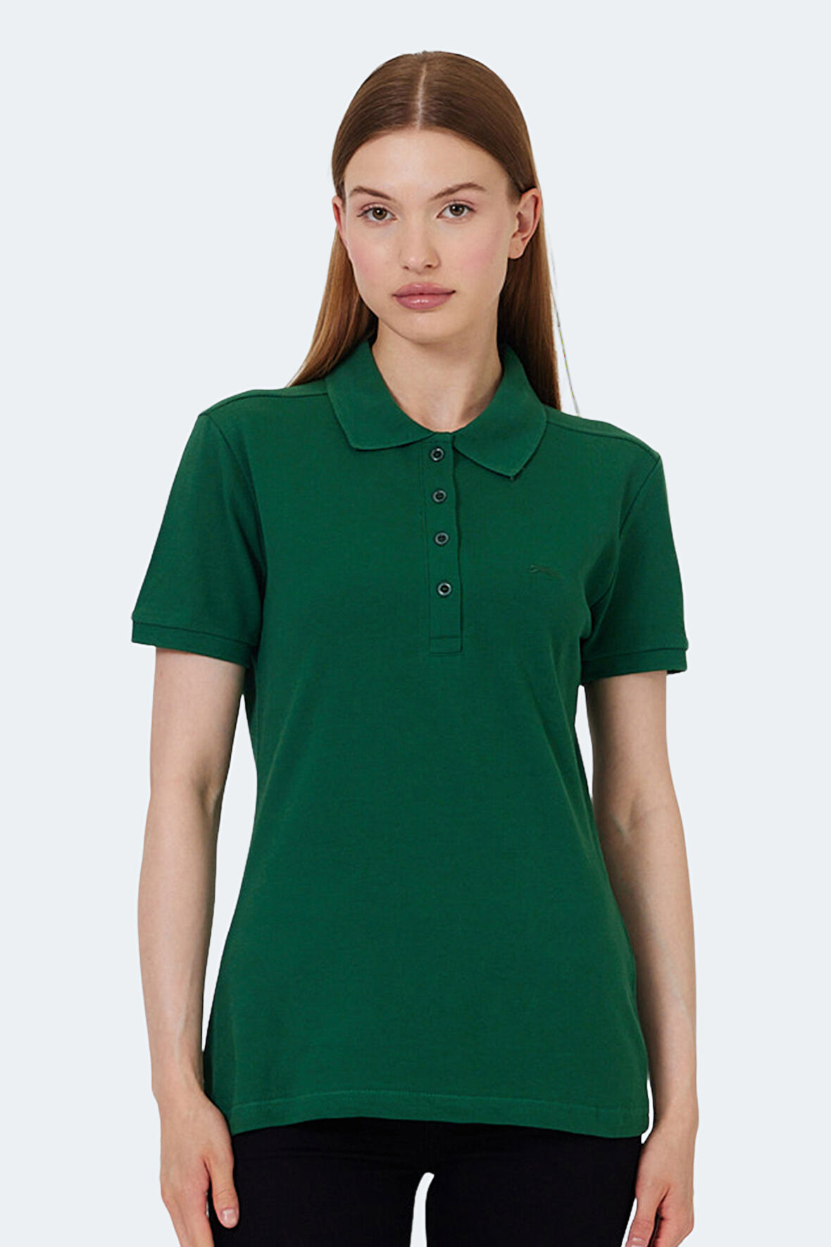 Slazenger VERA I Kadın Polo Yaka Yeşil Tişört