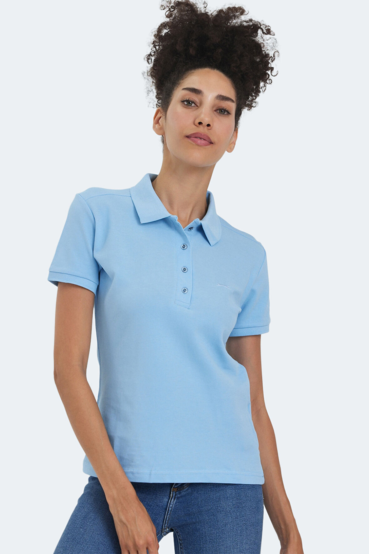 Slazenger VERA I Kadın Polo Yaka Mavi Tişört