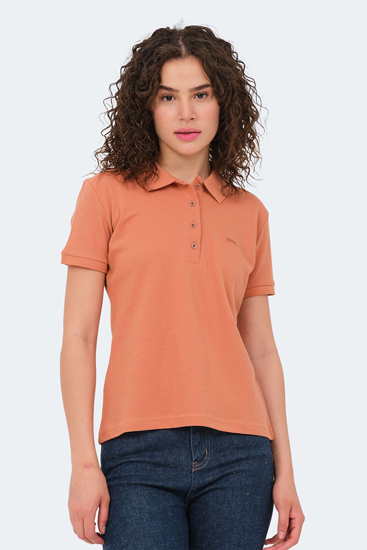 Slazenger VERA I Kadın Polo Yaka Kiremit Tişört
