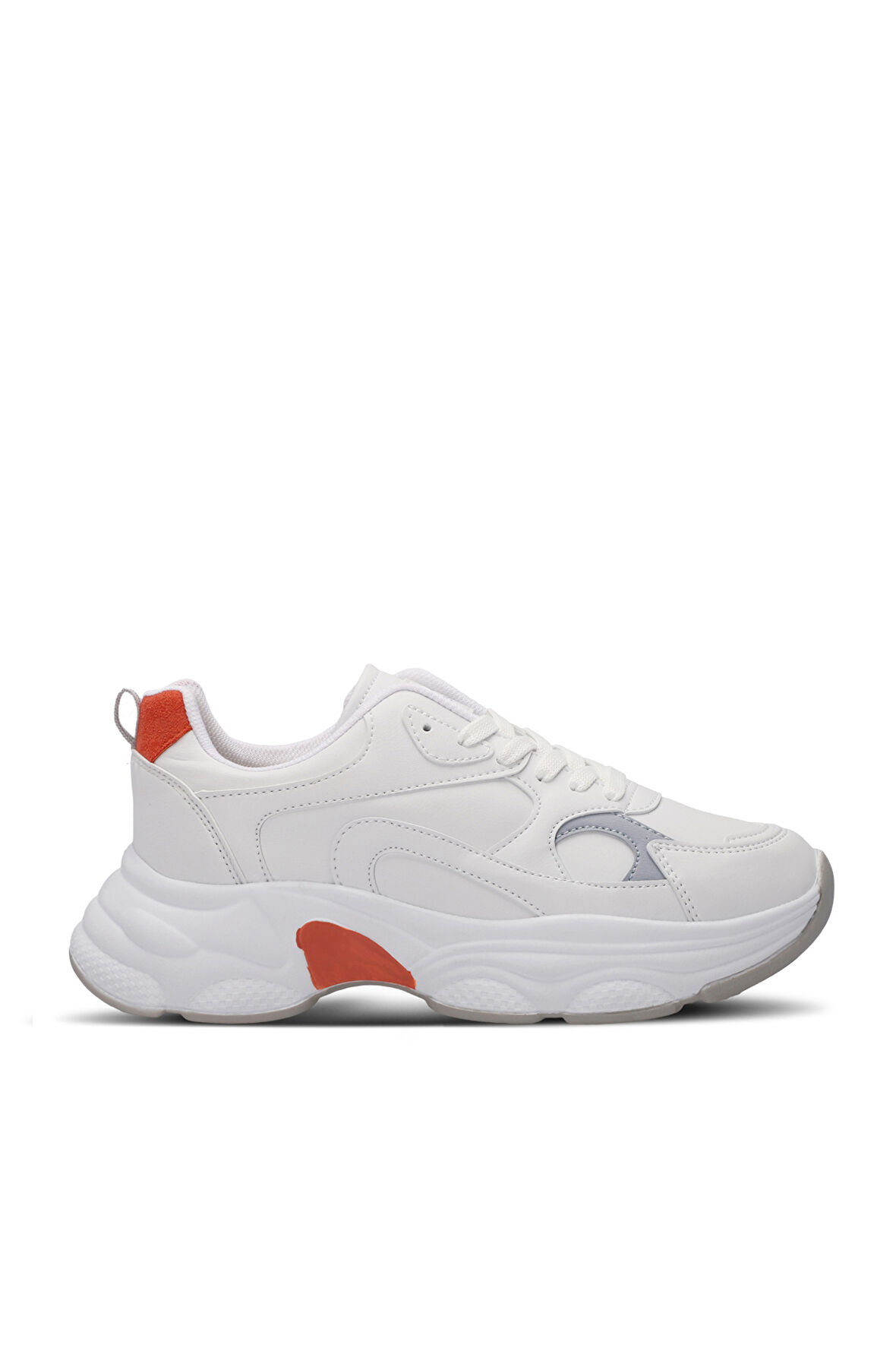 Slazenger ZUSA Kadın Sneaker Ayakkabı Beyaz / Turuncu