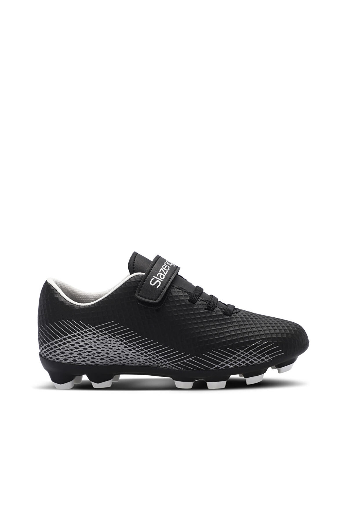 Slazenger CULTURAL Unisex Çocuk Futbol Ayakkabı Siyah / Gri