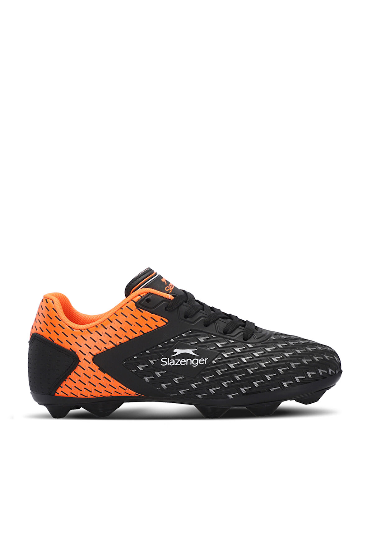 Slazenger CYCLE I Unisex Çocuk Futbol Ayakkabı Siyah / Turuncu