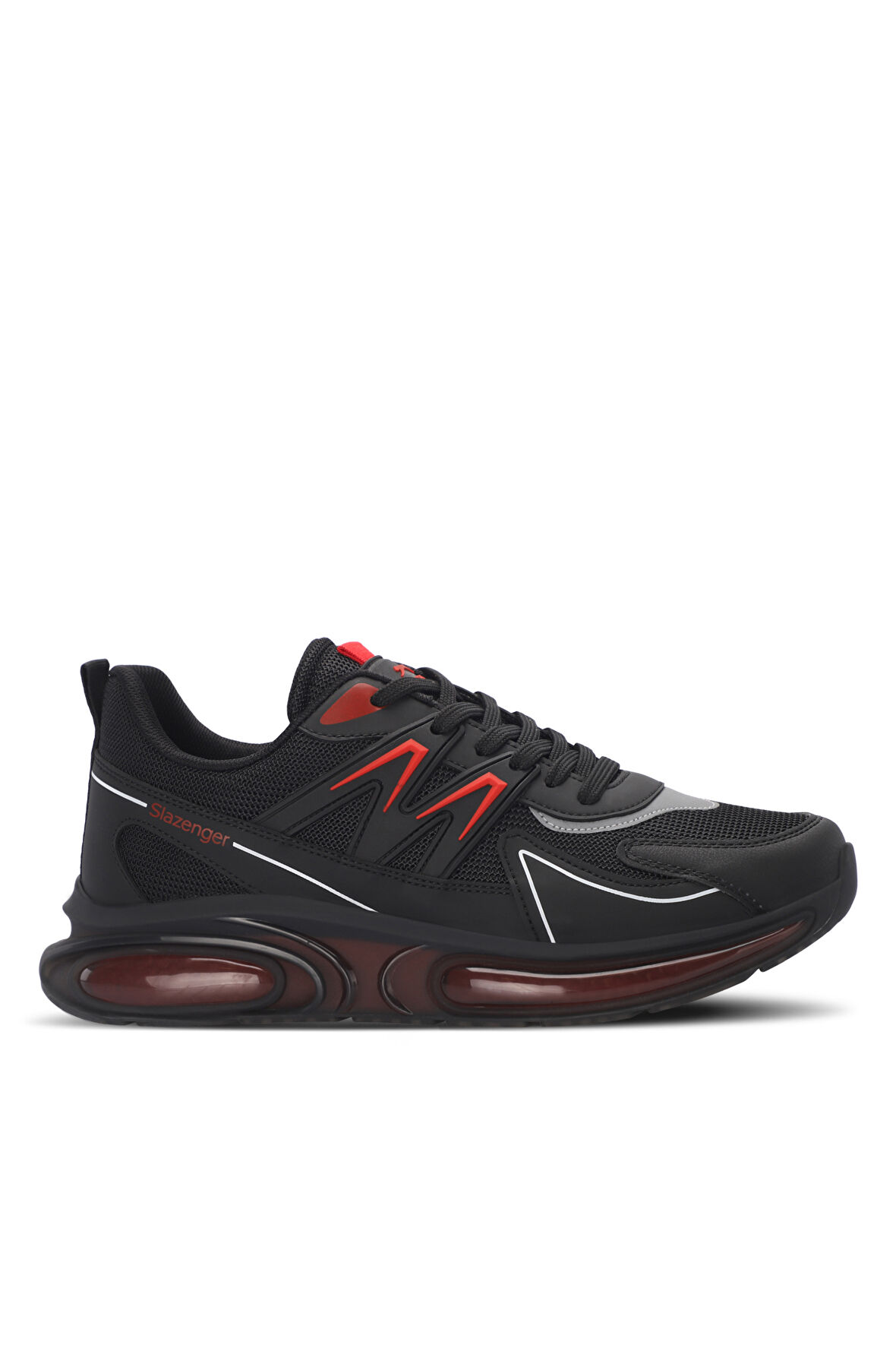 Slazenger ZIGOR Erkek Sneaker Ayakkabı Siyah / Kırmızı