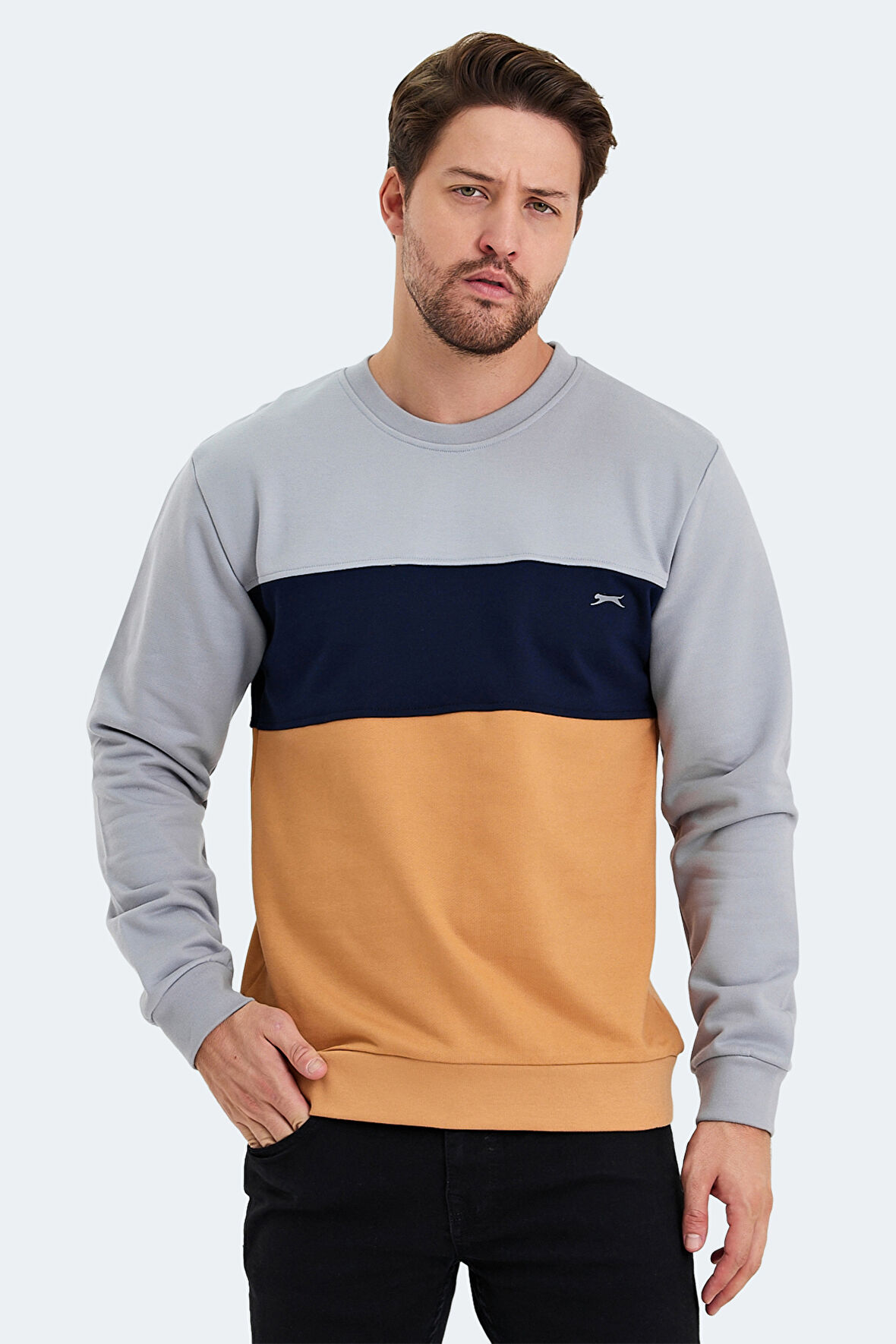 Slazenger KALYN Erkek Sweatshirt Gri