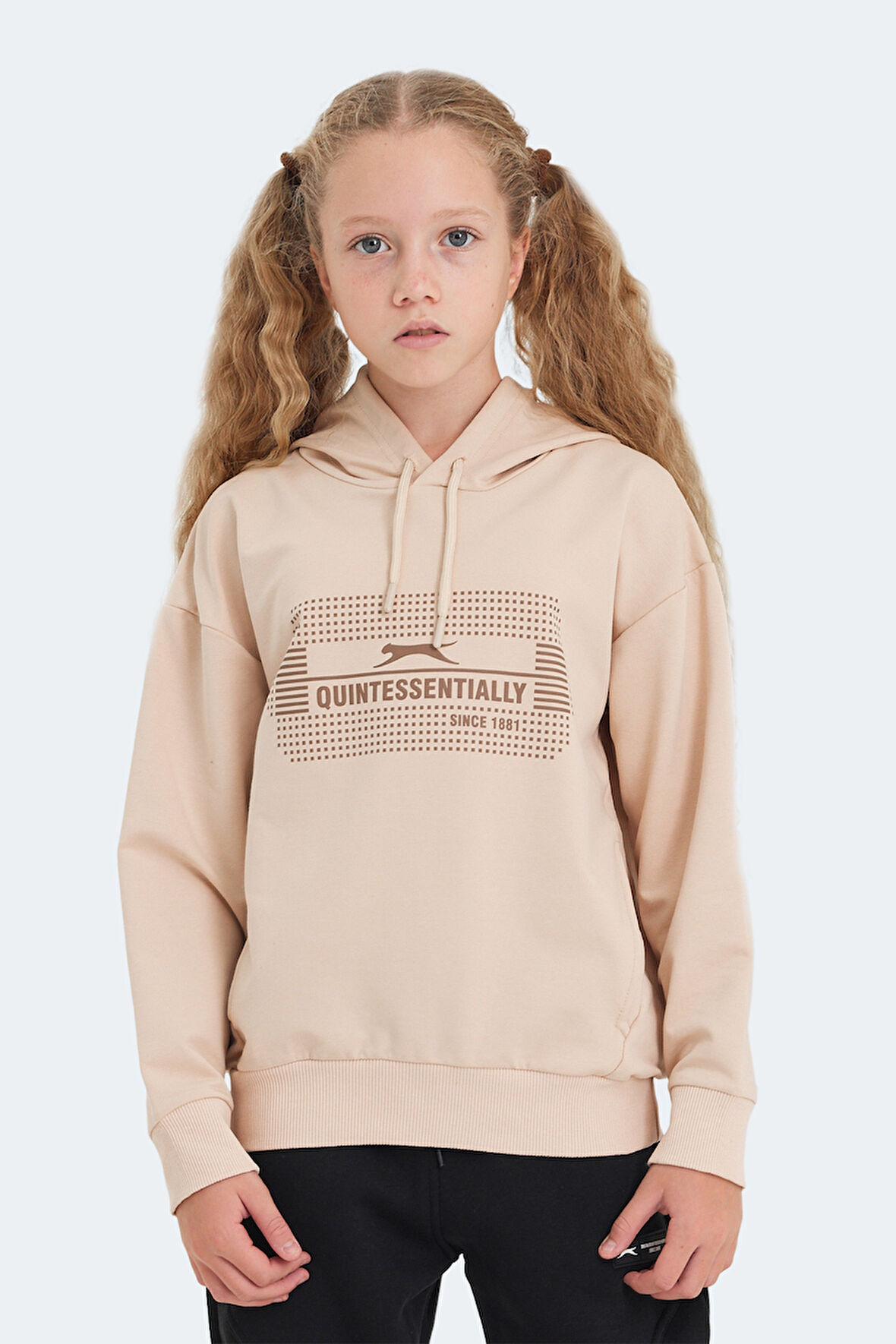 Slazenger LAYO Unisex Çocuk Sweatshirt Camel