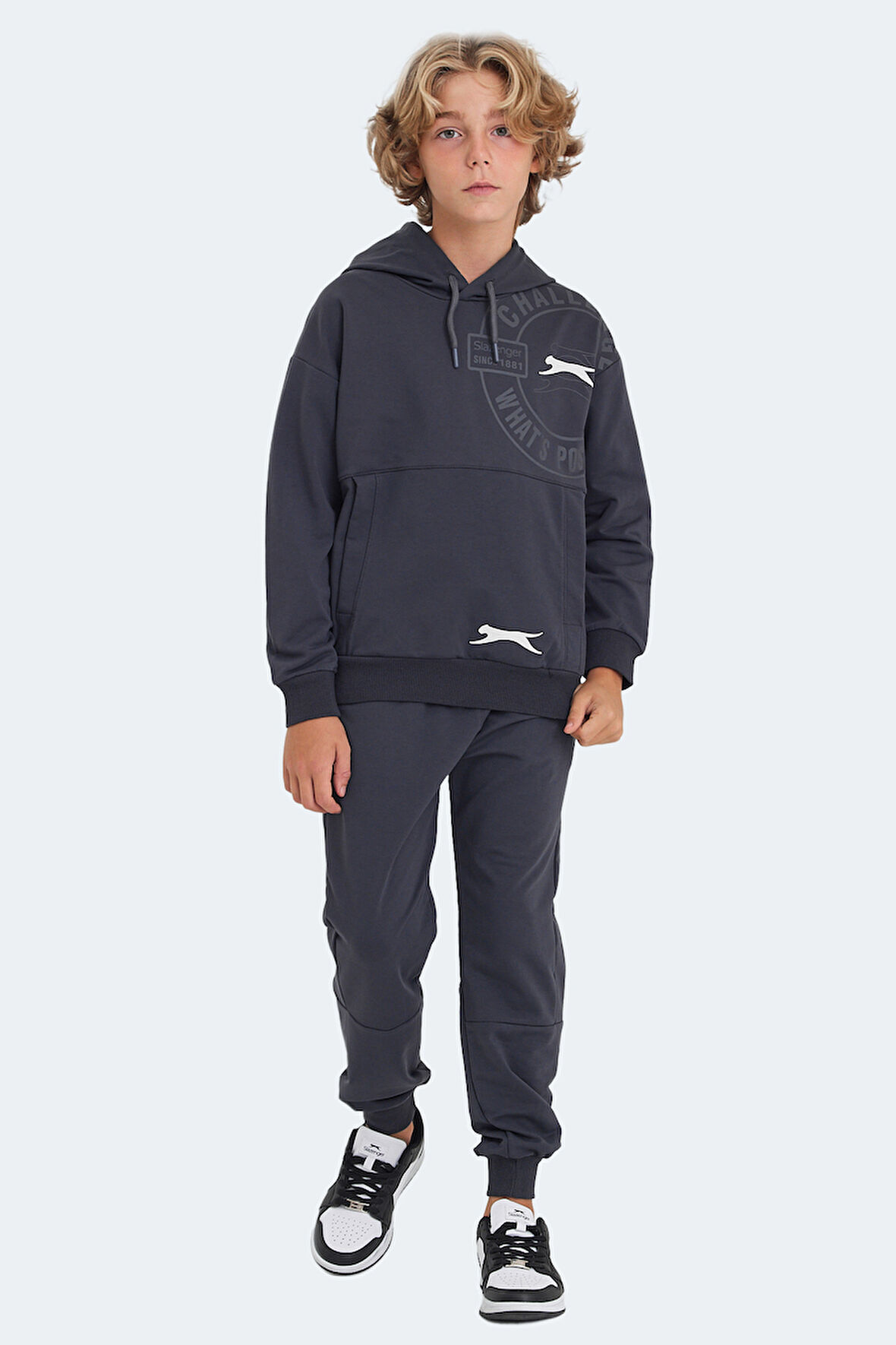 Slazenger LISEY Çocuk  Koyu Gri Eşofman Takımı