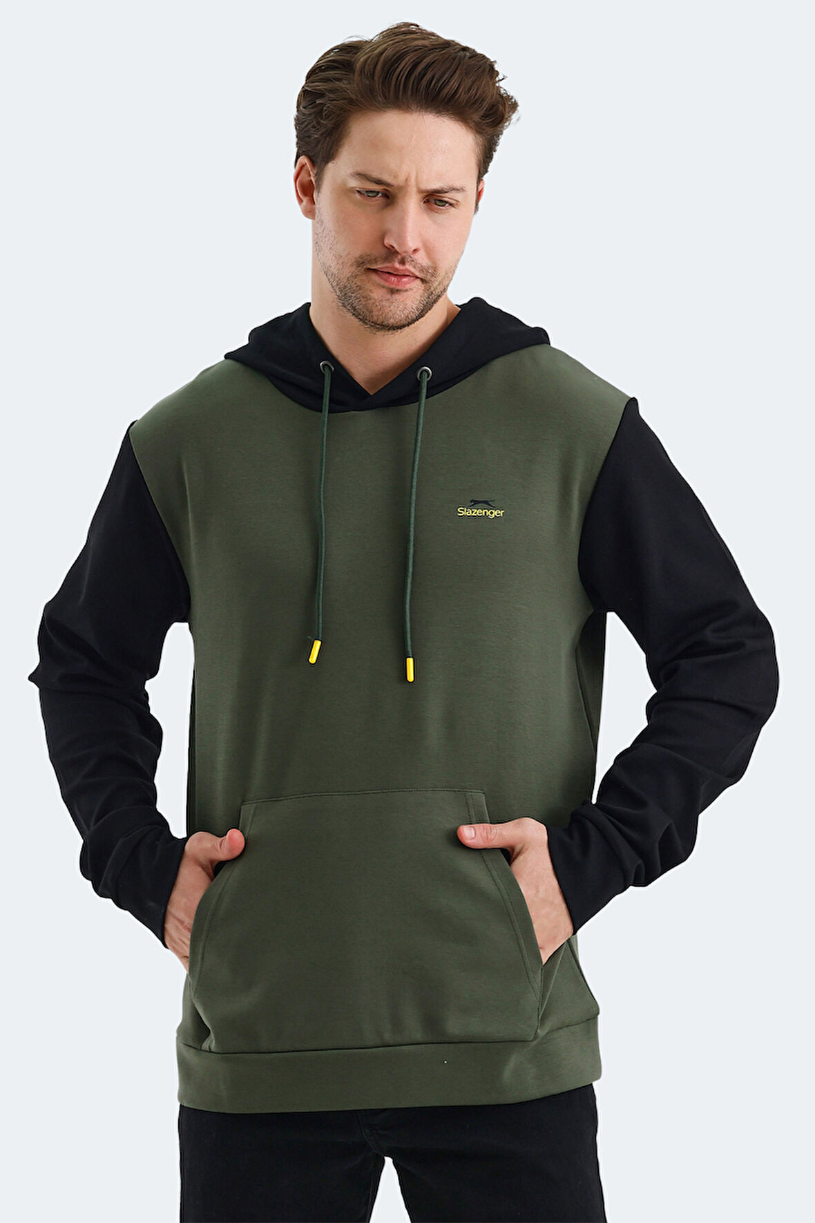 Slazenger VIOLA Erkek Sweatshirt Haki / Siyah