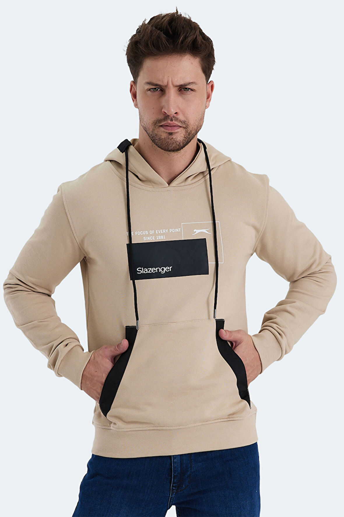 Slazenger VANDA Erkek Sweatshirt Bej