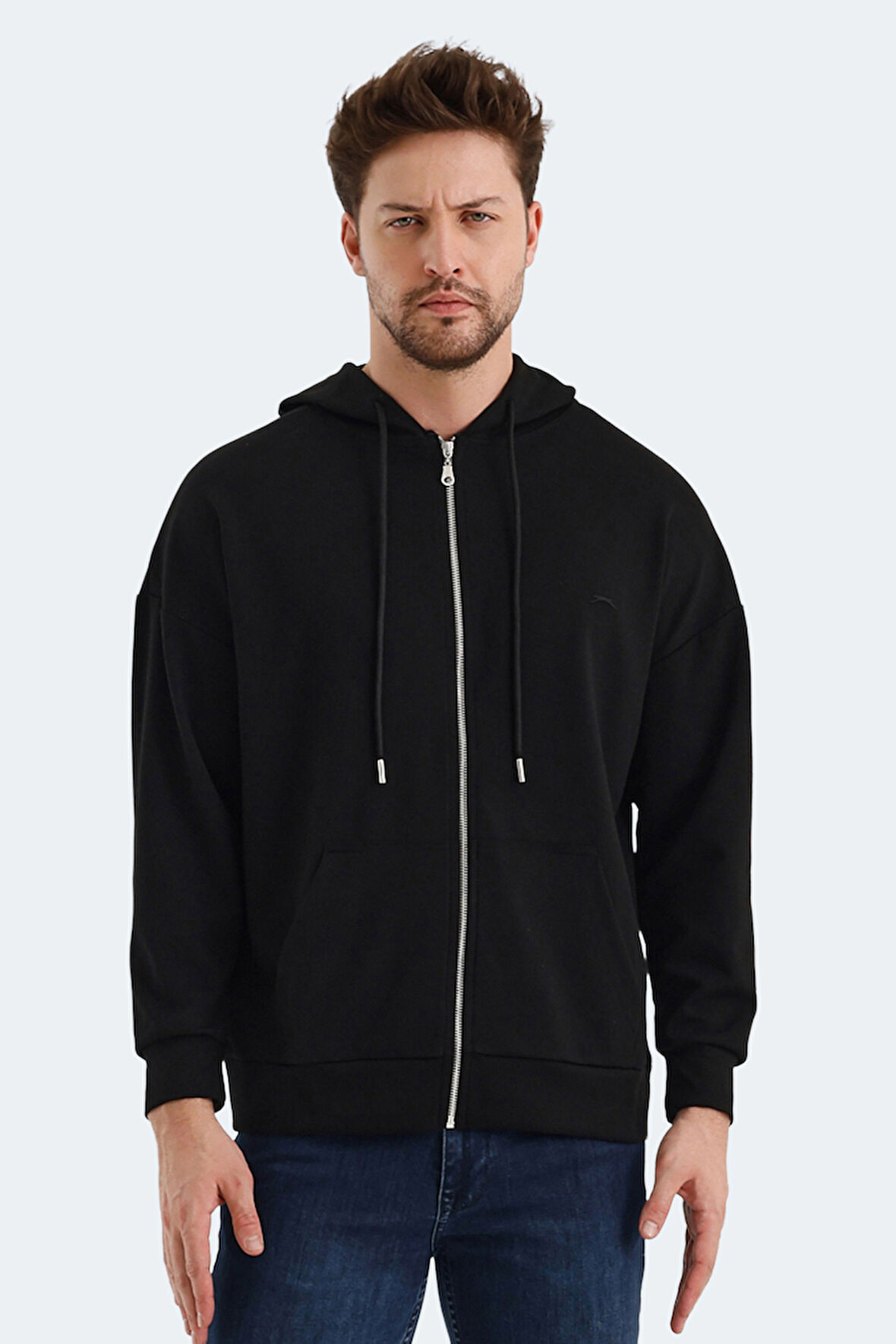 Slazenger VALTER Erkek Sweatshirt Siyah