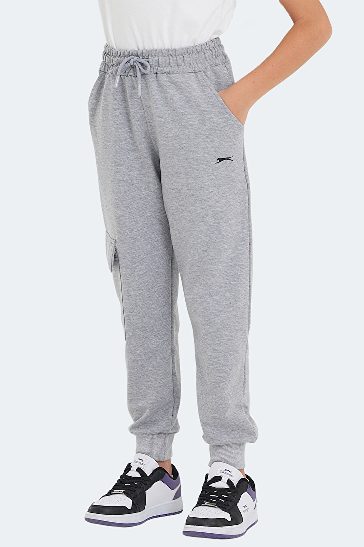 Slazenger LIVE Çocuk  Taş Gri Eşofman Altı