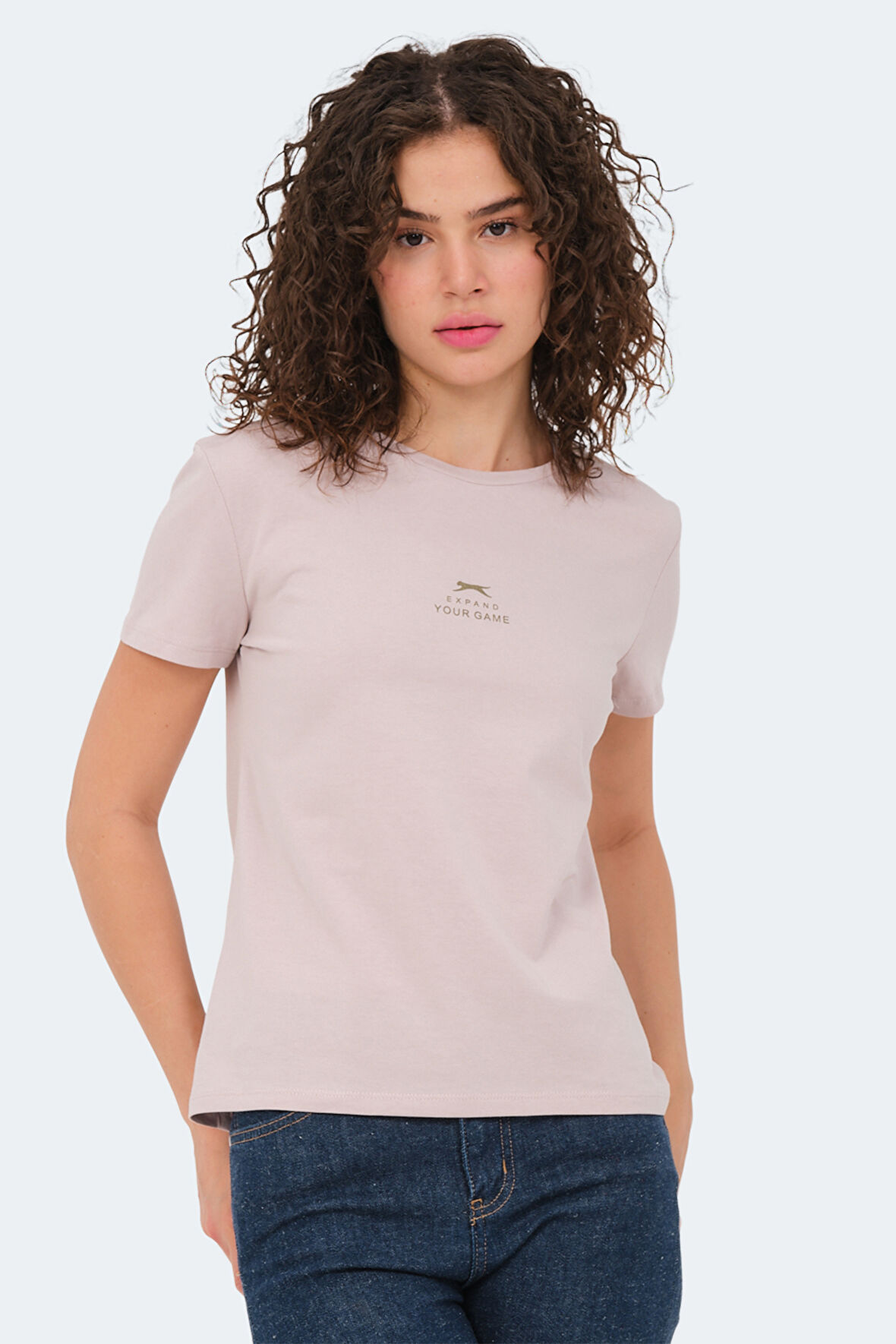 Slazenger VIRAJ Kadın Tişört Taş Gri