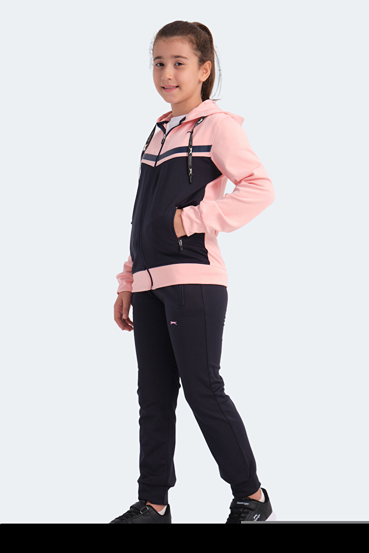 Slazenger NOON Kız Çocuk Eşofman Takımı Lacivert / Pembe