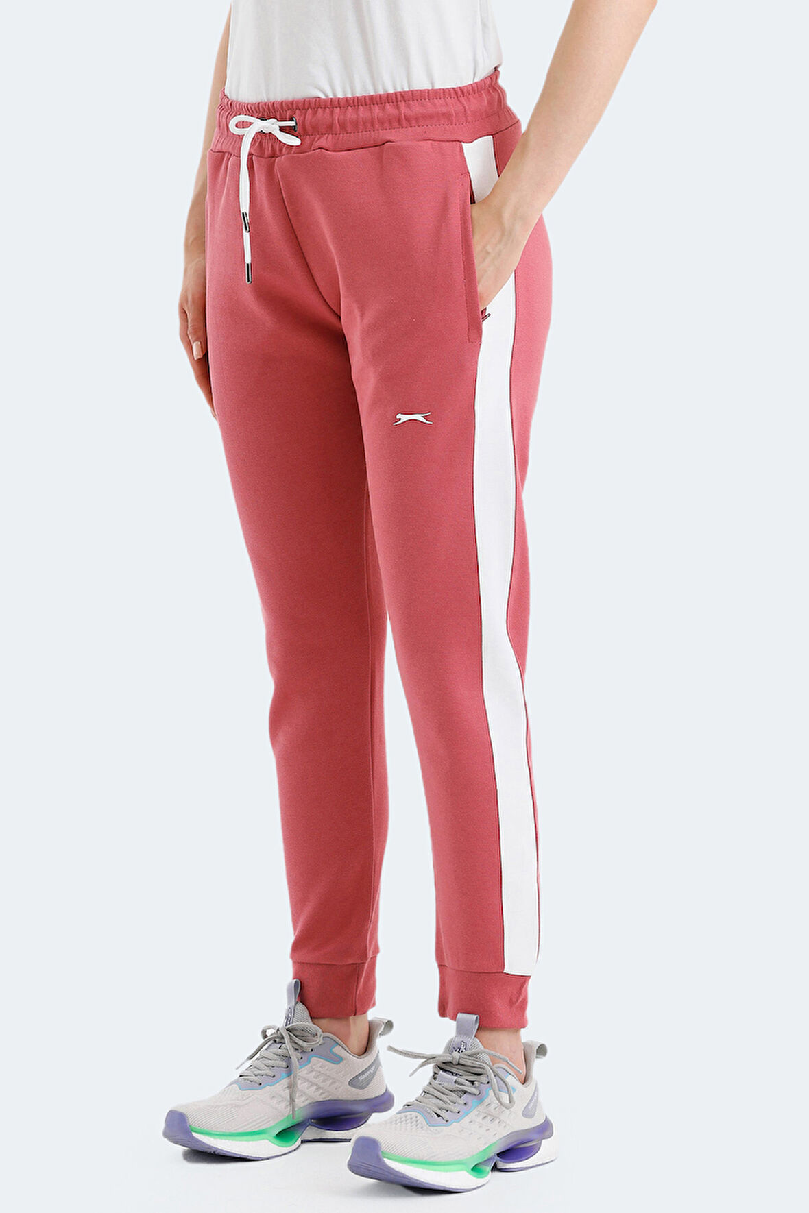 Slazenger VEVA Kadın Cepli Gül Eşofman Altı