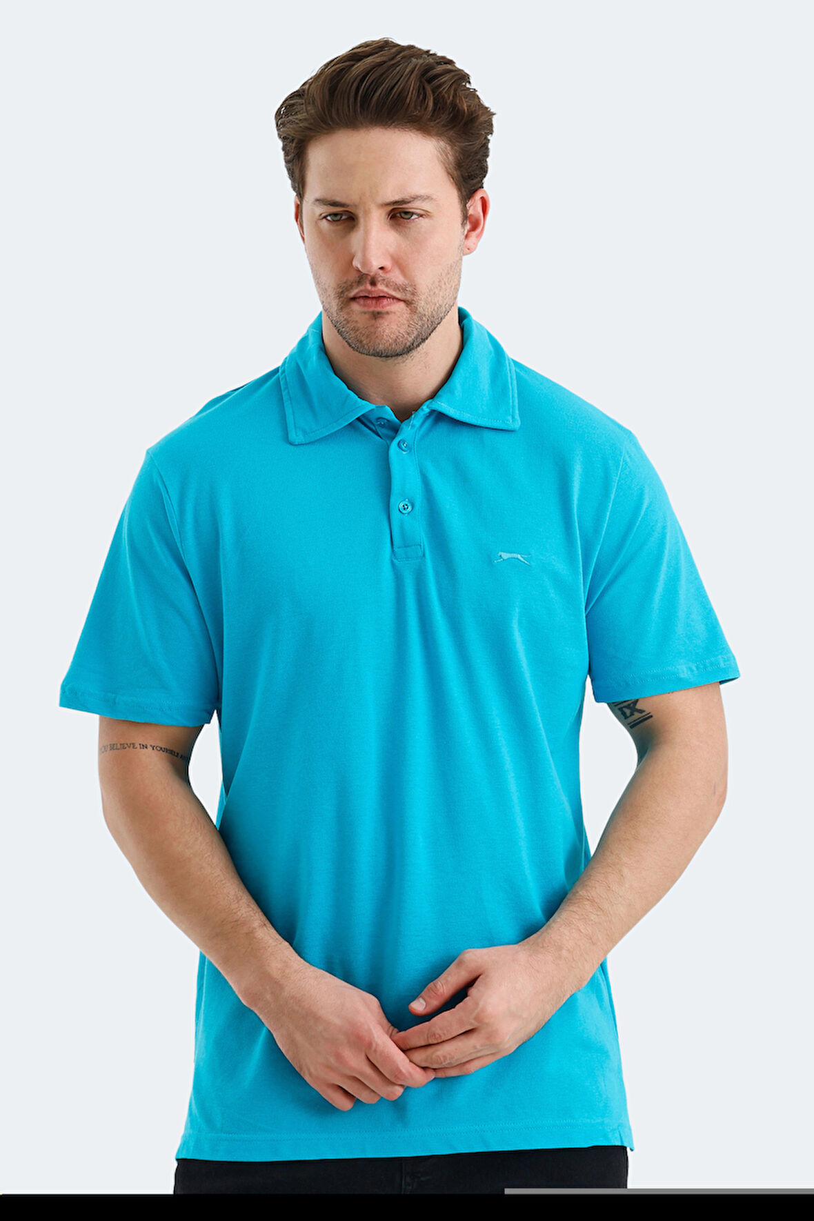 Slazenger KLASSE Erkek  Turkuaz Tişört