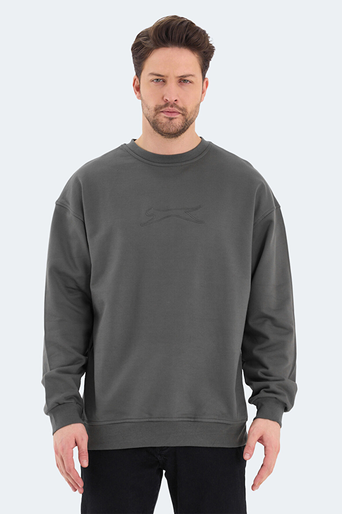 Slazenger VADIK Oversize Erkek  Haki Sweatshirt