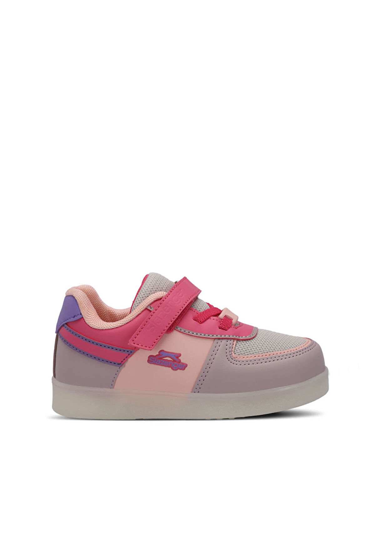 Slazenger PERLE Çocuk Cırt Cırtlı Pembe / Mor Sneaker
