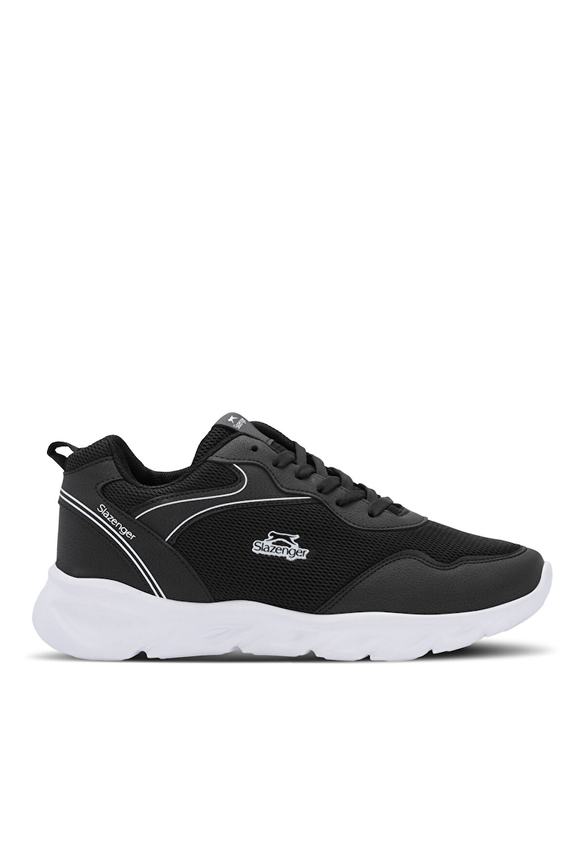 Slazenger ELON I Erkek Sneaker Ayakkabı Siyah / Beyaz