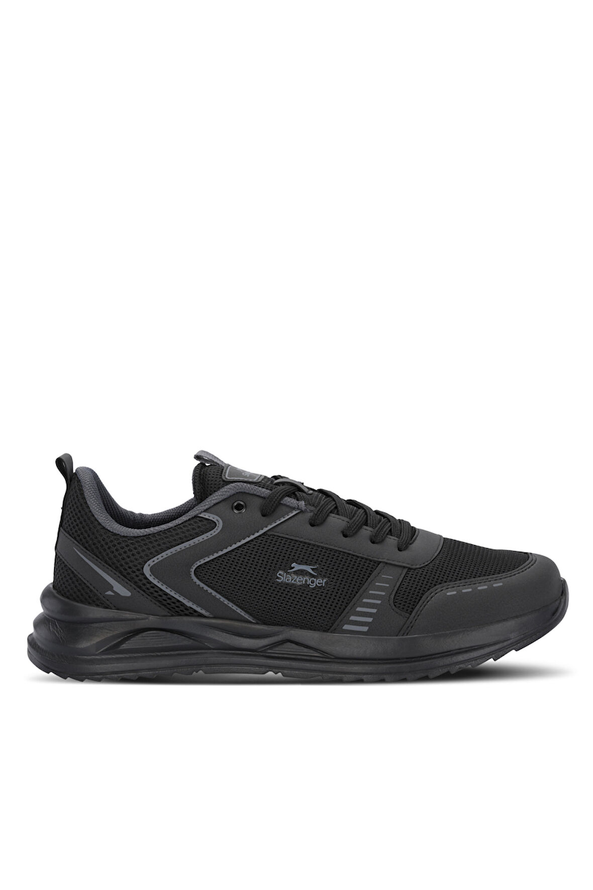 Slazenger GUMMY I Büyük Beden Erkek Sneaker Ayakkabı Siyah / Siyah