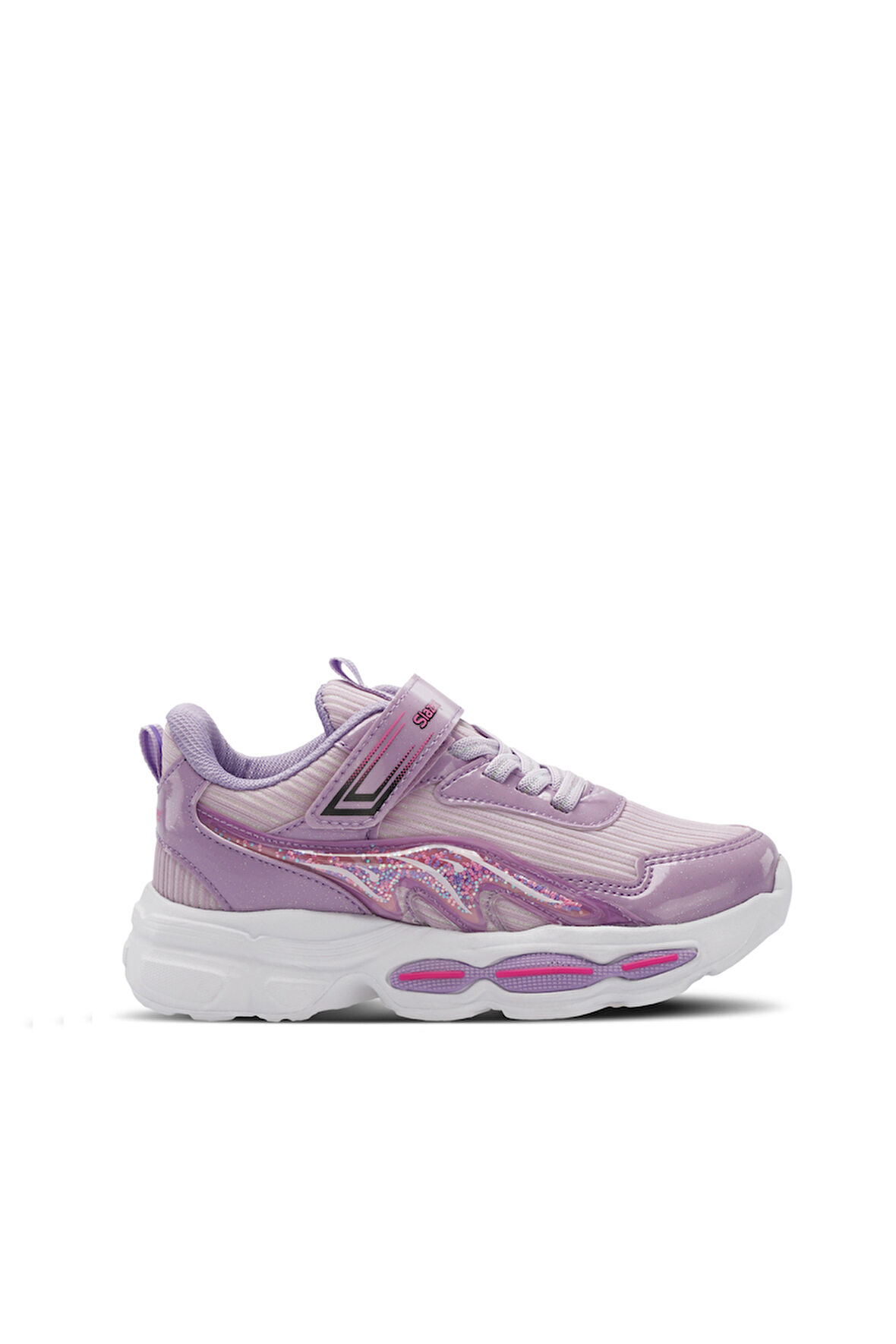 Slazenger NOBLE I Çocuk Cırt Cırtlı Lila Günlük Spor Ayakkabısı