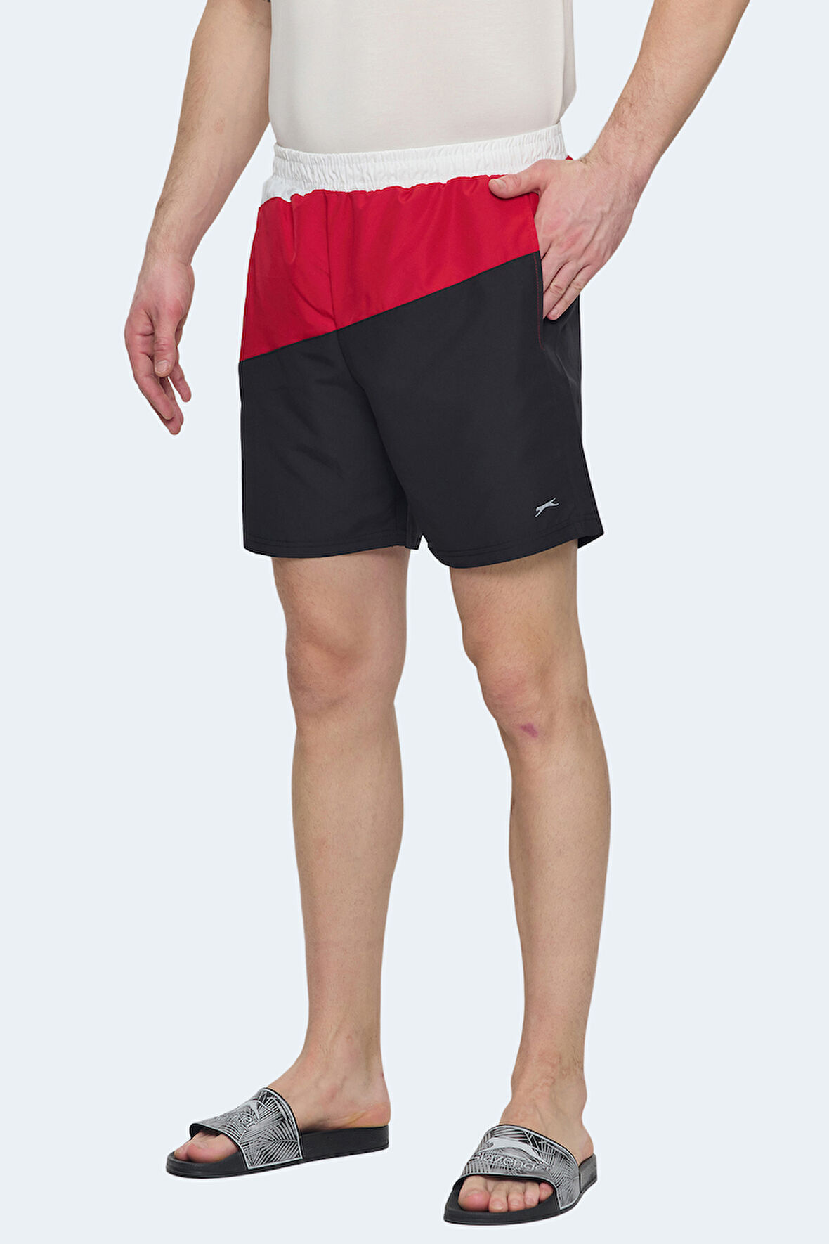 Slazenger ROHAN Erkek Mayo Siyah / Kırmızı