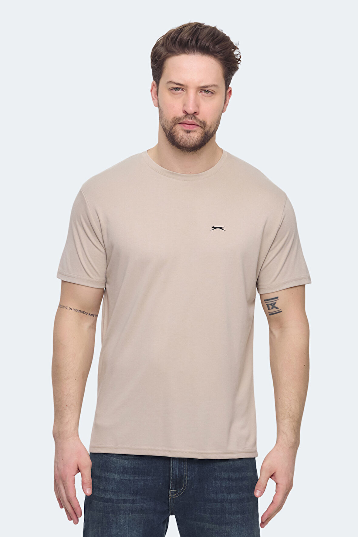 Slazenger KRATER Erkek Tişört Bej