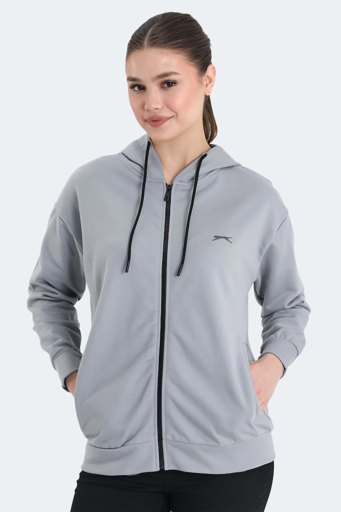 Slazenger KATHLEENA Kadın Sweatshirt Gri