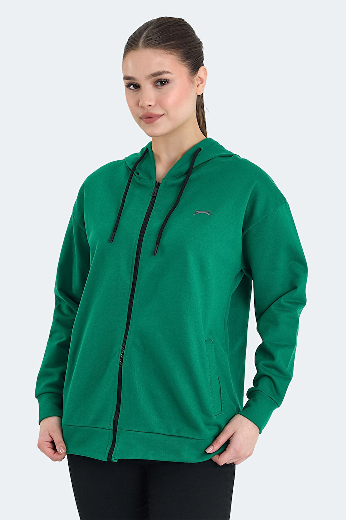 Slazenger KATHLEENA IN Kadın  Yeşil Sweatshirt