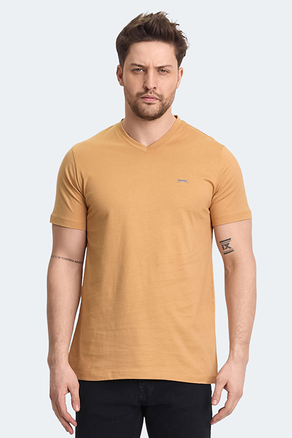 Slazenger RIVALDO Erkek Tişört Hardal