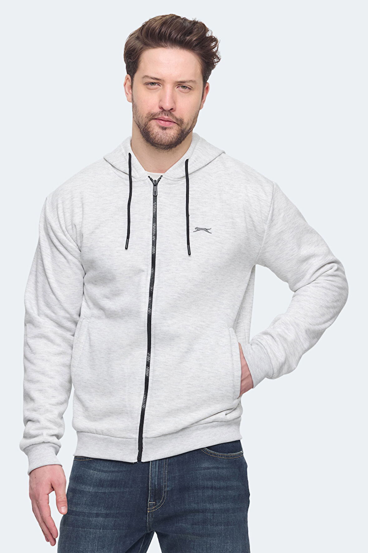Slazenger KOZZAX IN Erkek  Koyu Gri Sweatshirt