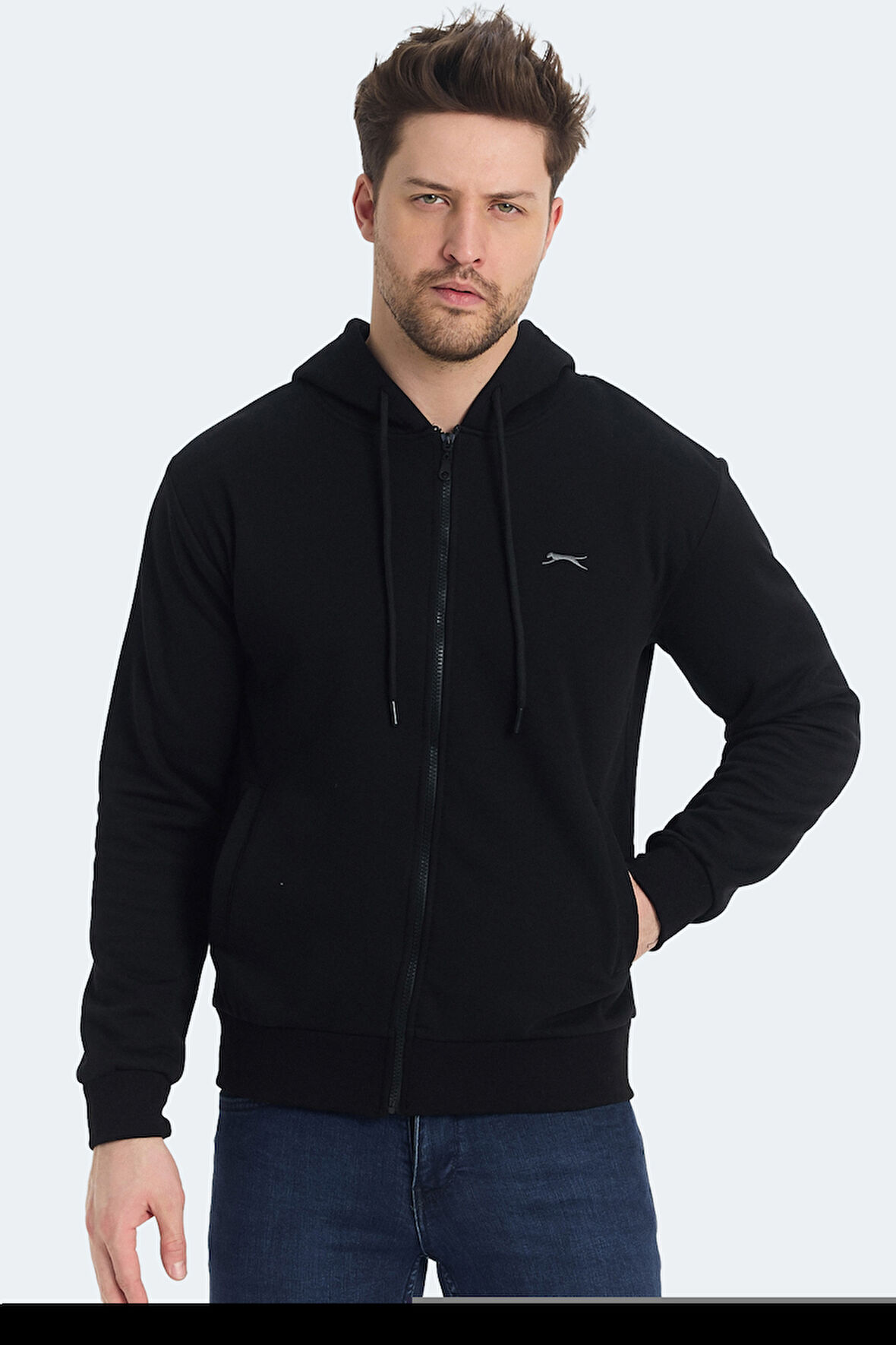 Slazenger KOZZAX IN Erkek  Siyah Sweatshirt