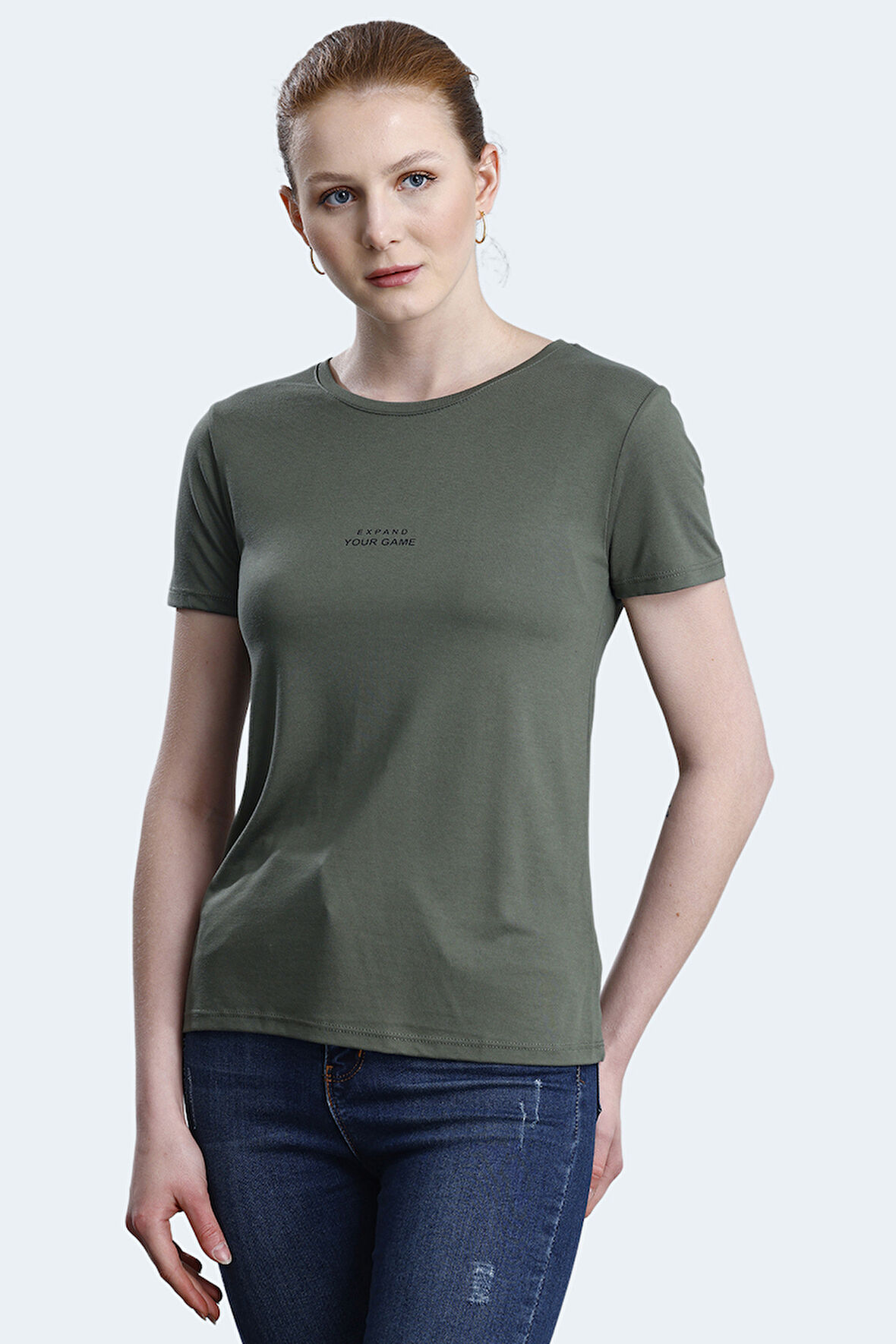 Slazenger PAYTONS Kadın  Haki Tişört