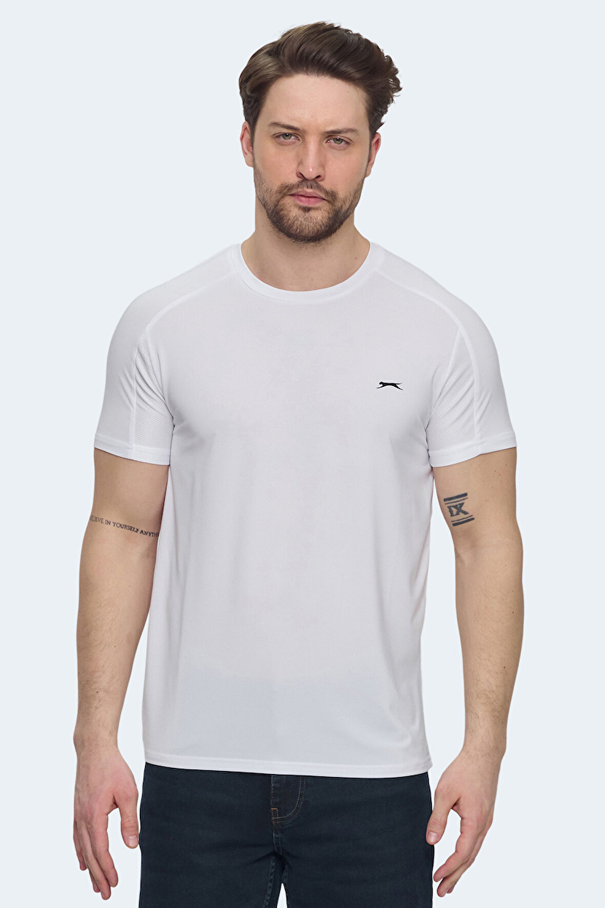 Slazenger VISHAL KTN Erkek  Beyaz Tişört