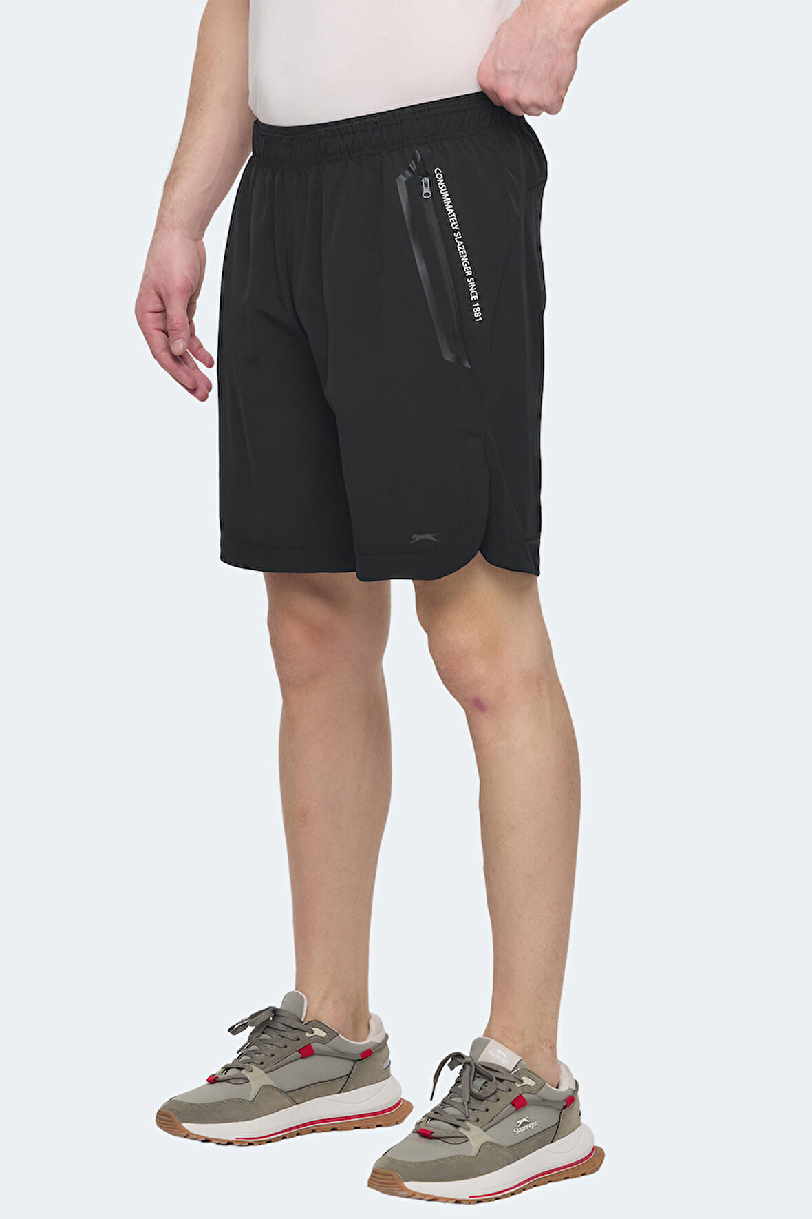 Slazenger VIKTOR Erkek Cepli Siyah Şort