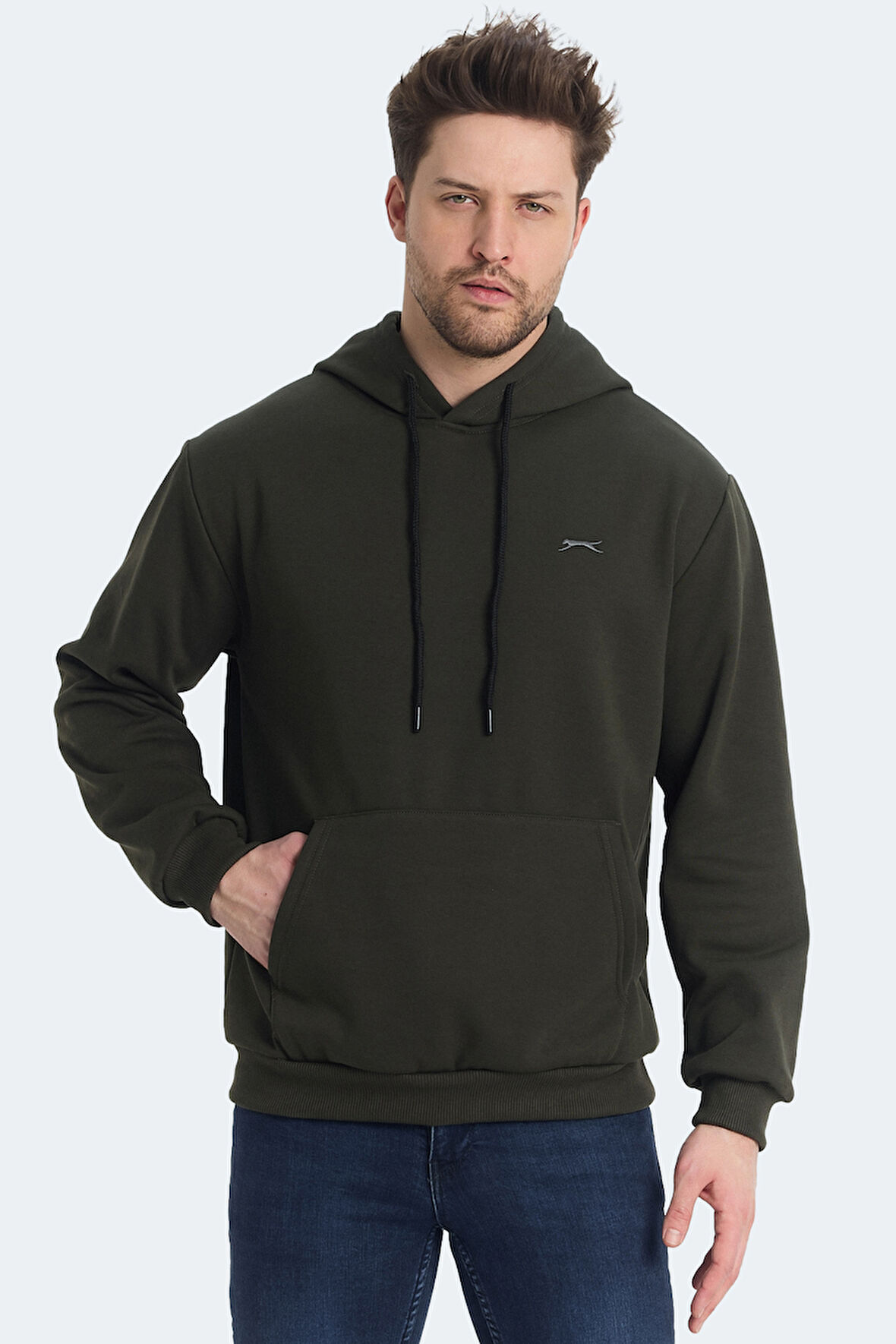 Slazenger KICKSON Erkek Sweatshirt Haki