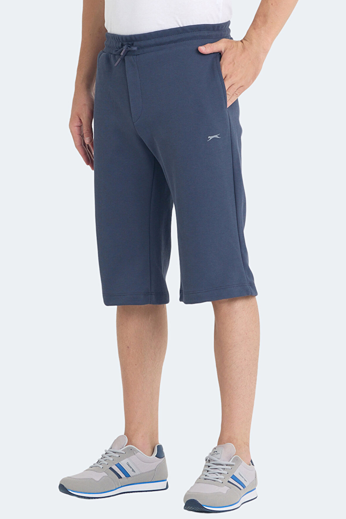 Slazenger VILJA I Erkek Cepli Kapri Koyu Gri Şort