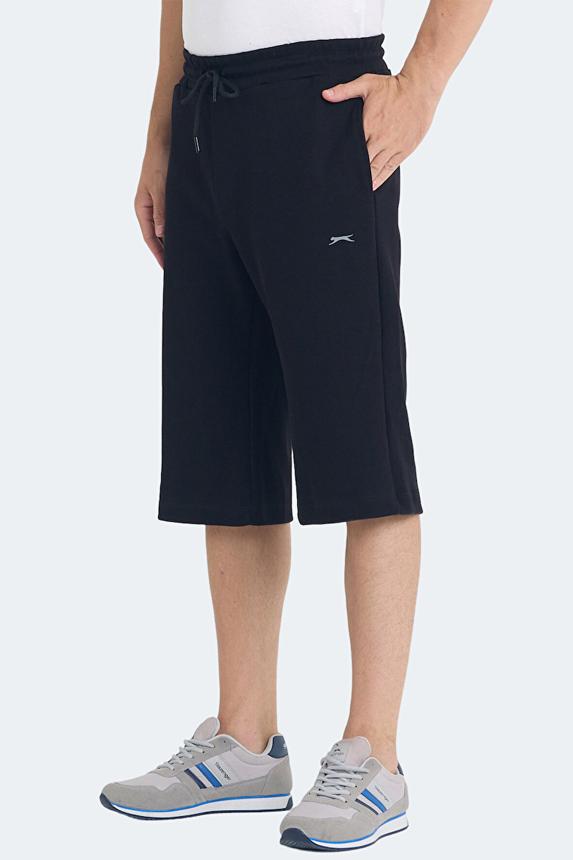 Slazenger VILJA I Erkek Cepli Kapri Siyah Şort