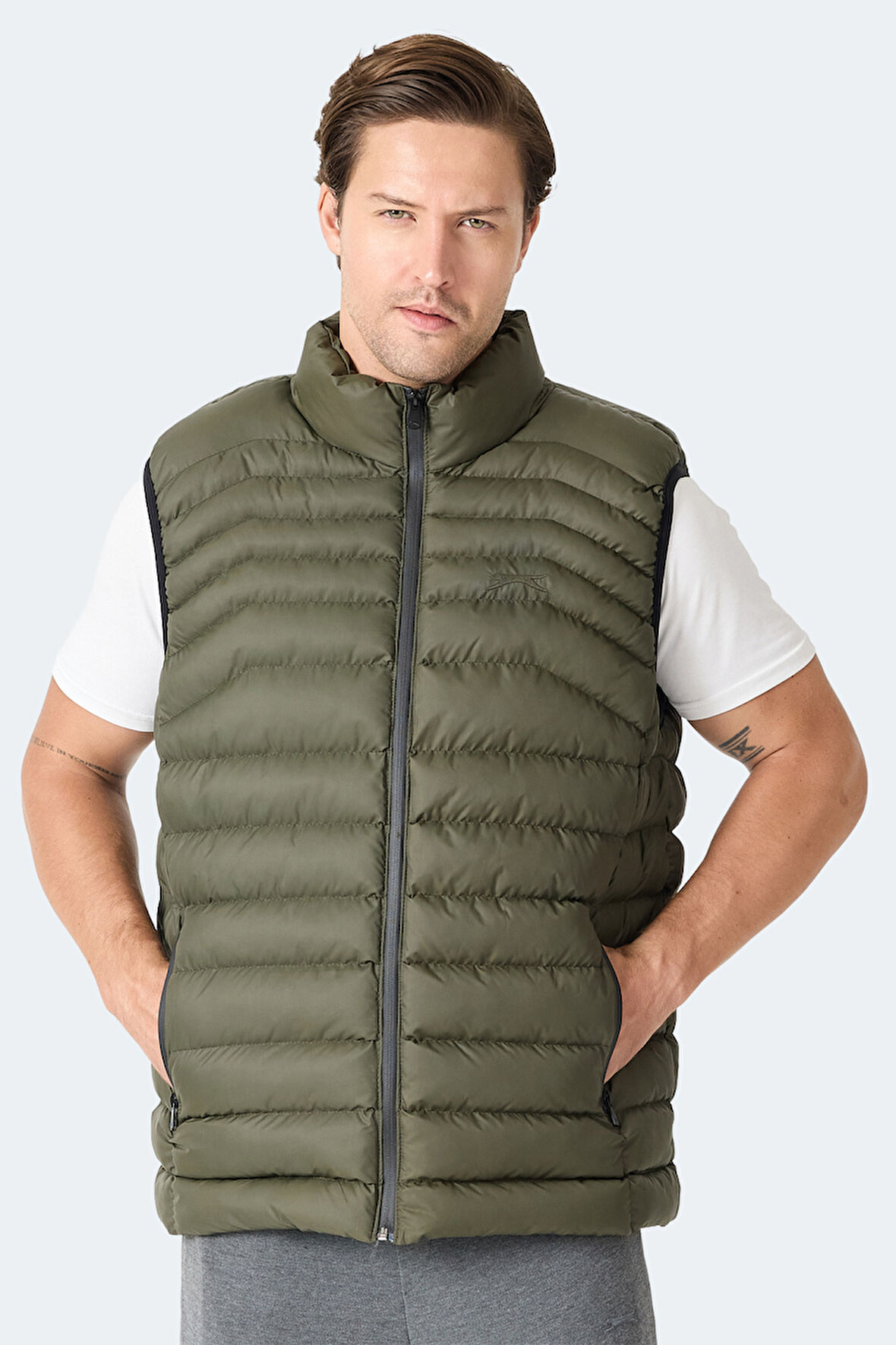 Slazenger HARMONA Erkek  Haki Yelek