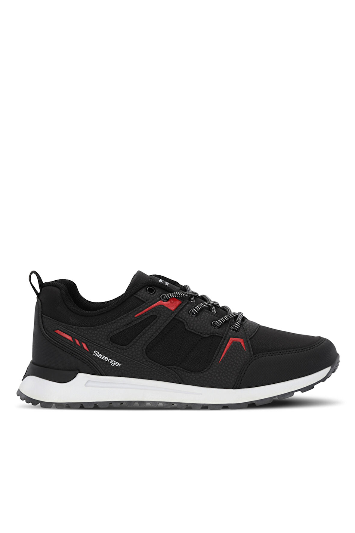 Slazenger OUTBACK I Erkek  Siyah / Kırmızı Günlük Spor Ayakkabısı